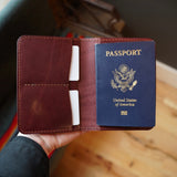 Journey Passport Case - Burgundy