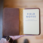 Two Pocket Notebook Case - Brown